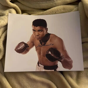 Muhammad Ali autographed photo